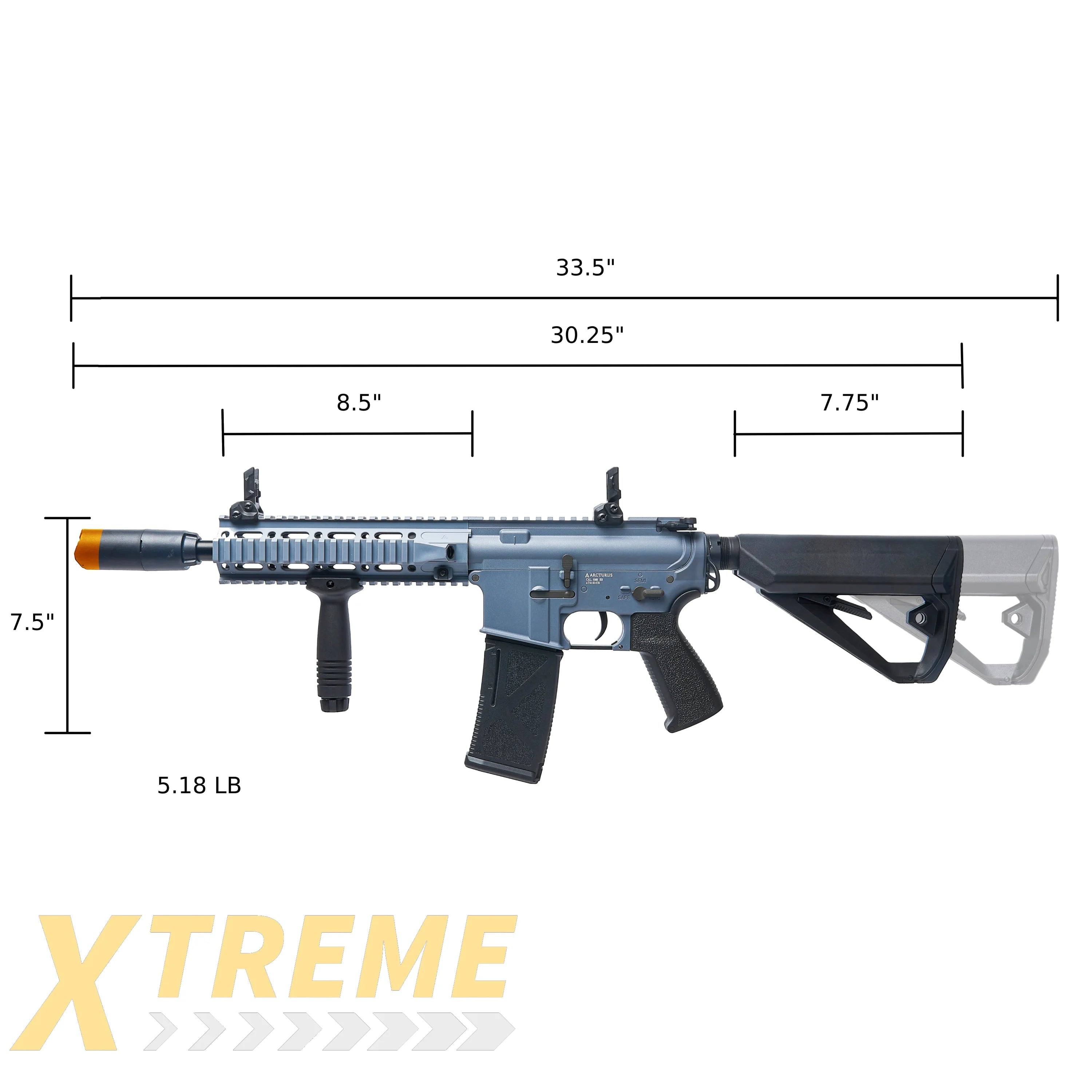 ARCTURUS LWT MK-II CQB 10’’ AEG SPORT Grey Starter Pack ARC SE® - Sport Series ARC SE®