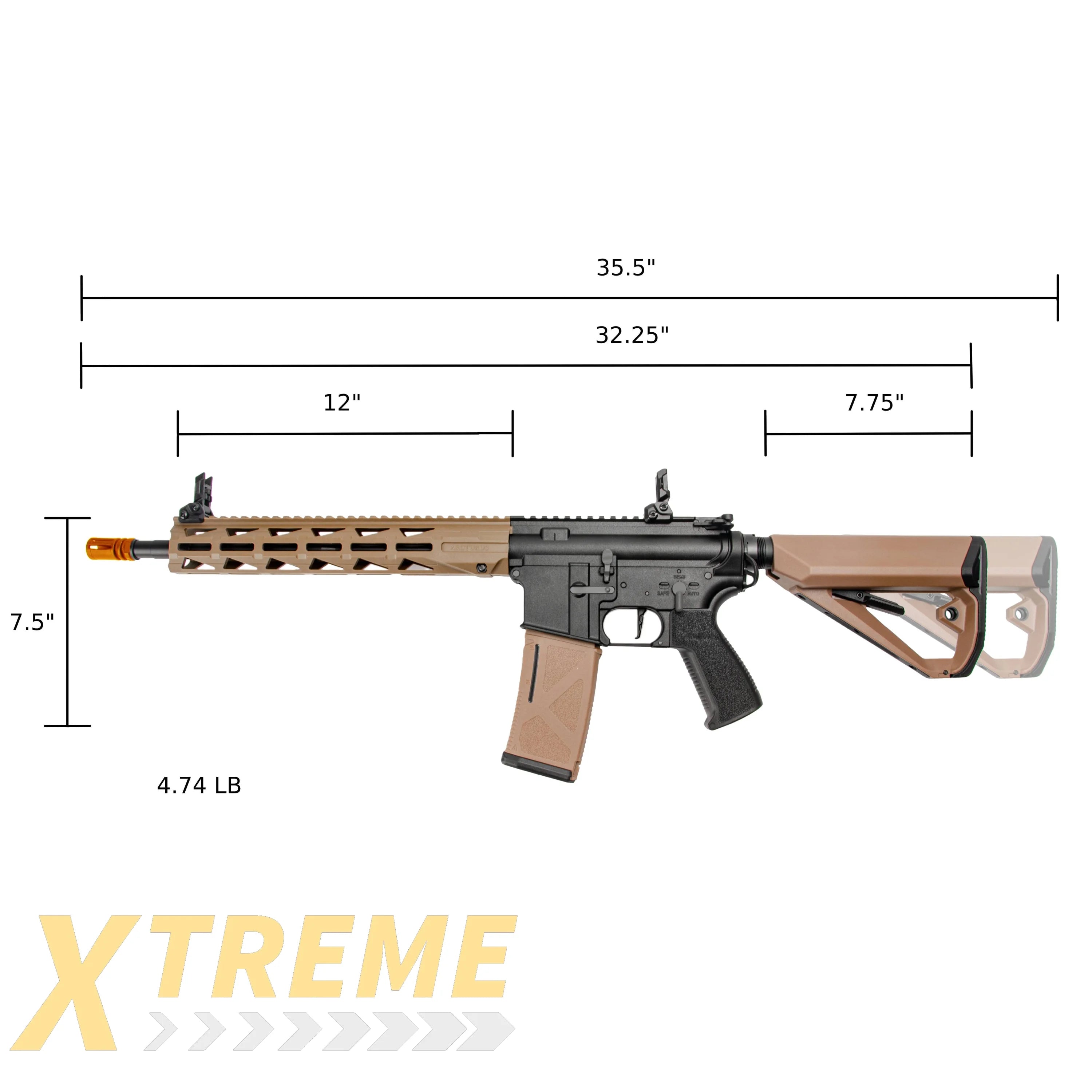 ARCTURUS LWT MK-III Carbine 12’’ SPORT AEG SE® Black-Tan Starter Pack - Sport Series ARC SE®