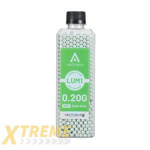 ARCTURUS RS® LUMI Match Grade Biodegradable Green Tracer 6mm Airsoft BBs 0.20g - New