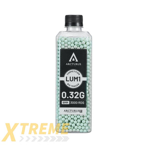 ARCTURUS RS® LUMI Match Grade Biodegradable Green Tracer 6mm Airsoft BBs 0.32g - New