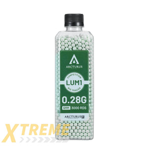 ARCTURUS RS® LUMI Match Grade Biodegradable Green Tracer 6mm Airsoft BBs 0.28g - New