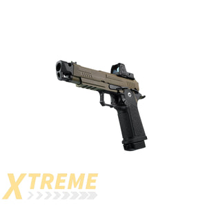 ARCTURUS Vanguard 4.3’’ Hi-Capa GBB Pistol w/ Optics Ready Slide & Compensator & ARS-1 Red Dot Combo BLK-TAN - Vanguard