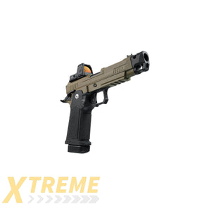 ARCTURUS Vanguard 4.3’’ Hi-Capa GBB Pistol w/ Optics Ready Slide & Compensator & ARS-1 Red Dot Combo BLK-TAN - Vanguard