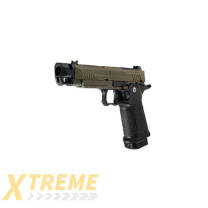ARCTURUS Vanguard 4.3’’Hi-Capa GBB Pistol w/ Optics Ready Slide & Compensator BLK-TAN - Vanguard