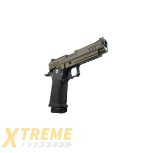 ARCTURUS Vanguard 5’’ Hi-Capa GBB Pistol w/Optics Ready Slide BLK-TAN - Vanguard