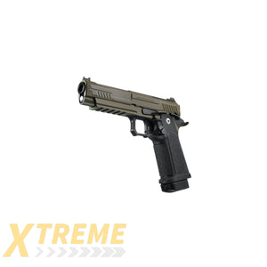 ARCTURUS Vanguard 5’’ Hi-Capa GBB Pistol w/Optics Ready Slide BLK-TAN - Vanguard
