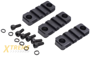E&L Airsoft T191 GBB Hard Coat Anodizing 7075 Picatinny Rail Sections Set