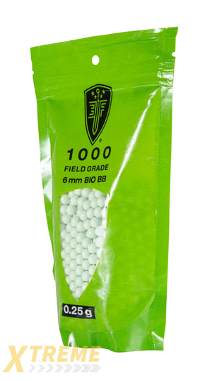EF BIO FIELD BB’S 25G-WHITE-1000 CT - Elite Force BBs -(Bottle)