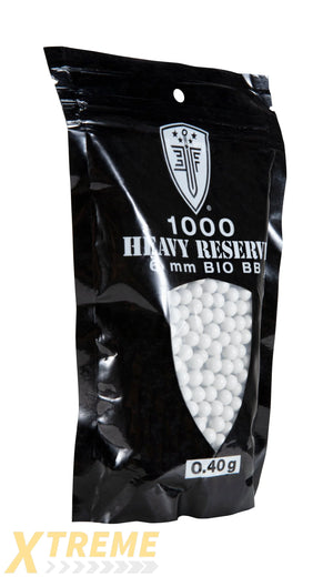 EF MILSIM HEAVY RESERVE BIO BB’S-40G-1000 CT-WHITE - Elite Force BBs -(Bottle)