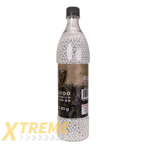 EF Premium Airsoft Ammo.30g White BBs 5000ct - Elite Force BBs -(Bottle)