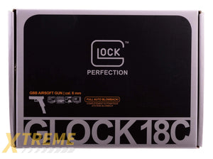 GLOCK G18C GEN 3 GBB- 6MM- BLACK - GLOCK GAS BLOWBACK - Pistols
