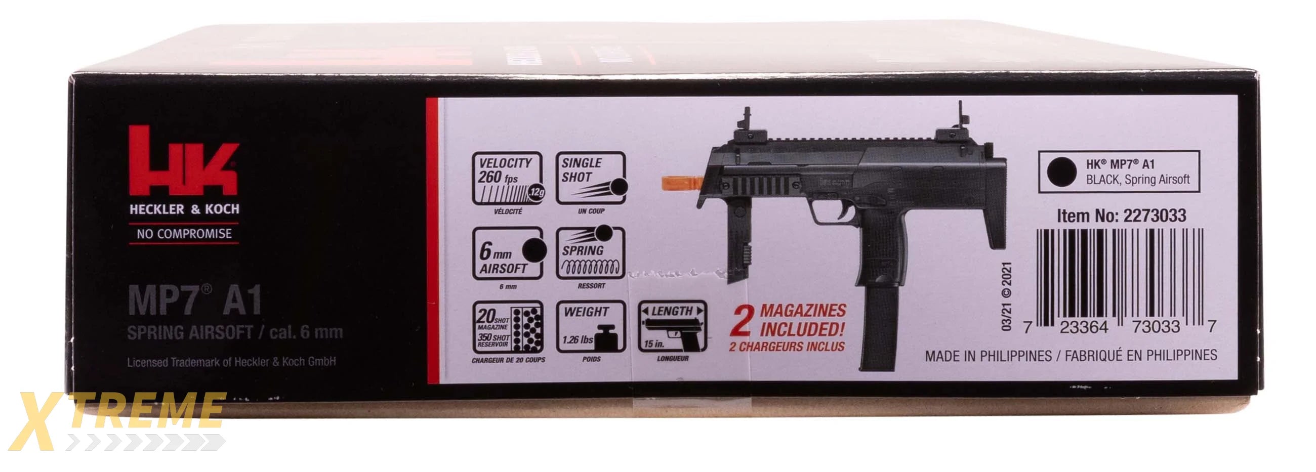 HK MP7 A1-6MM-BLACK-ADVANCED SPRING - H&K ENTRY Air Soft