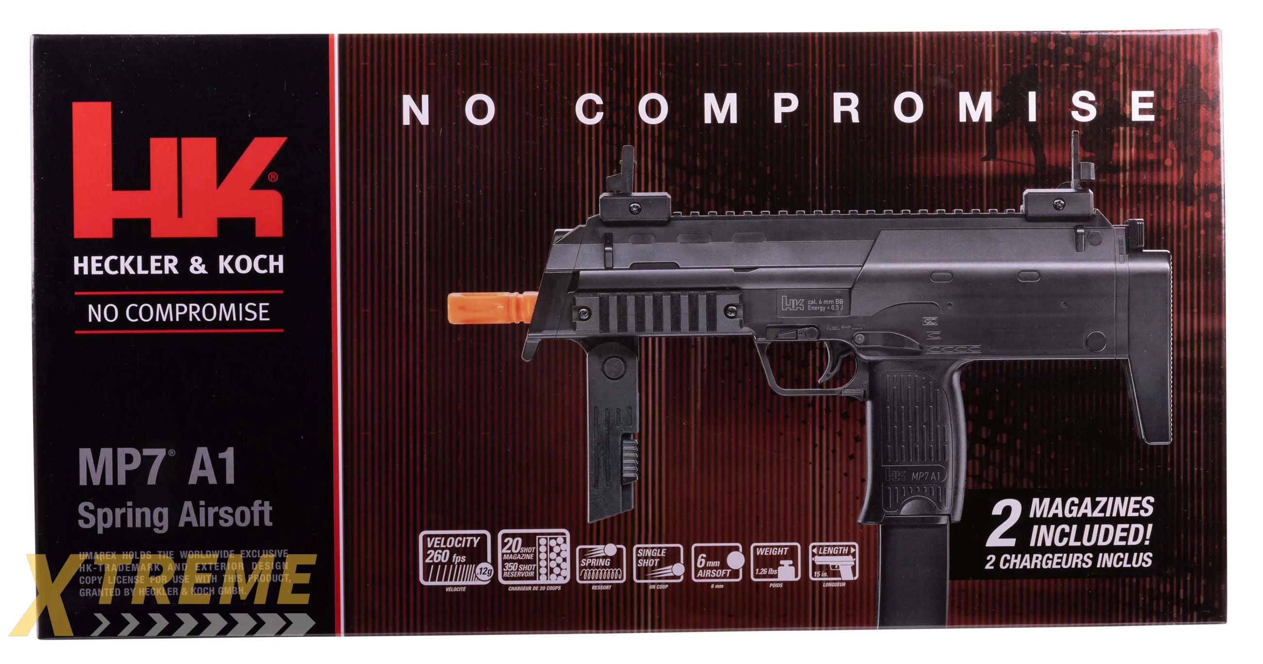 HK MP7 A1-6MM-BLACK-ADVANCED SPRING - H&K ENTRY Air Soft