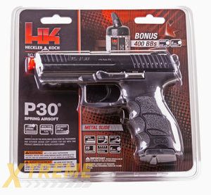HK P30 with METAL SLIDE BLACK - H&K ENTRY Air Soft