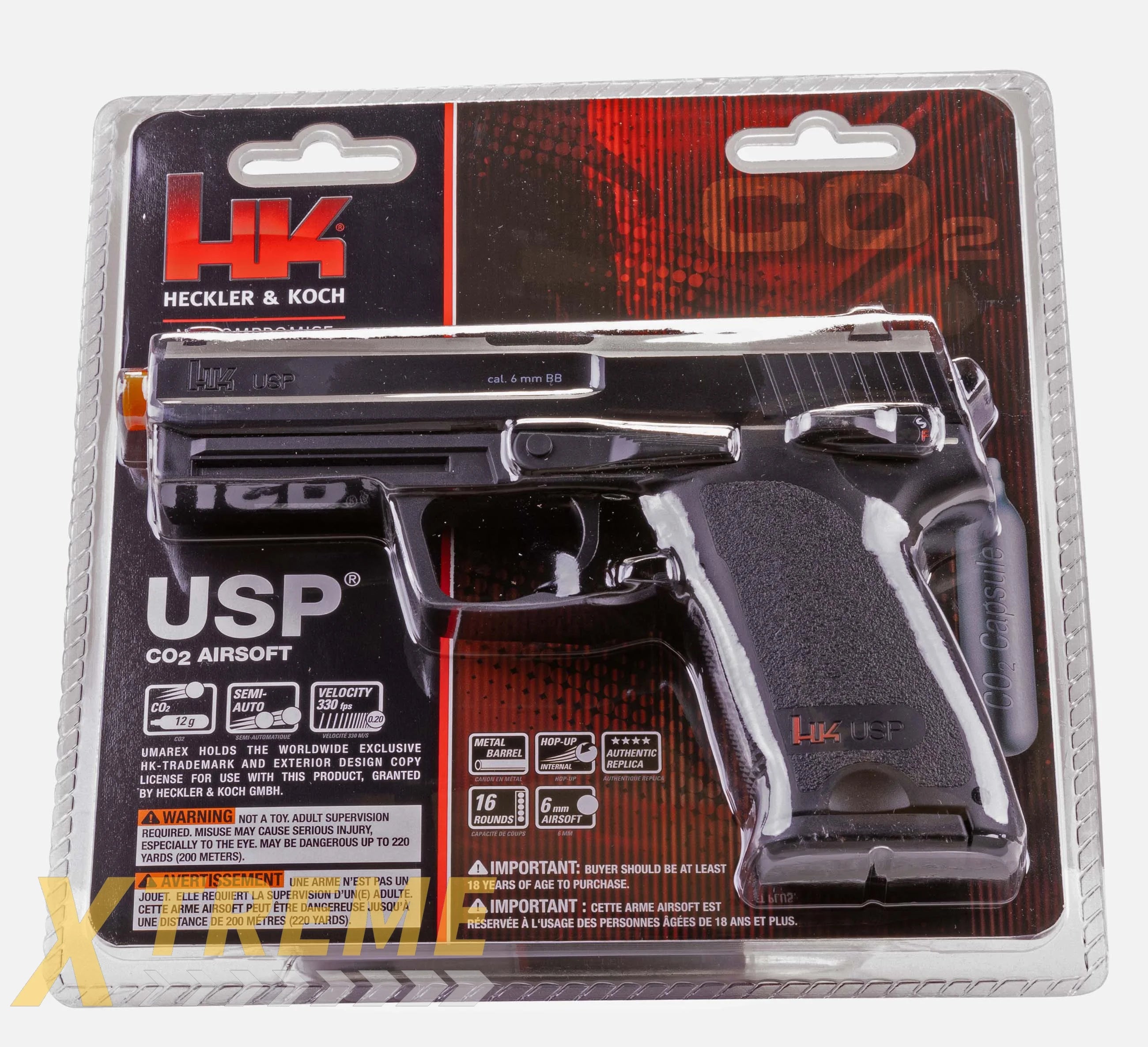 HK USP CO2 AIRSOFT - BLACK - H&K CO2 Air Soft