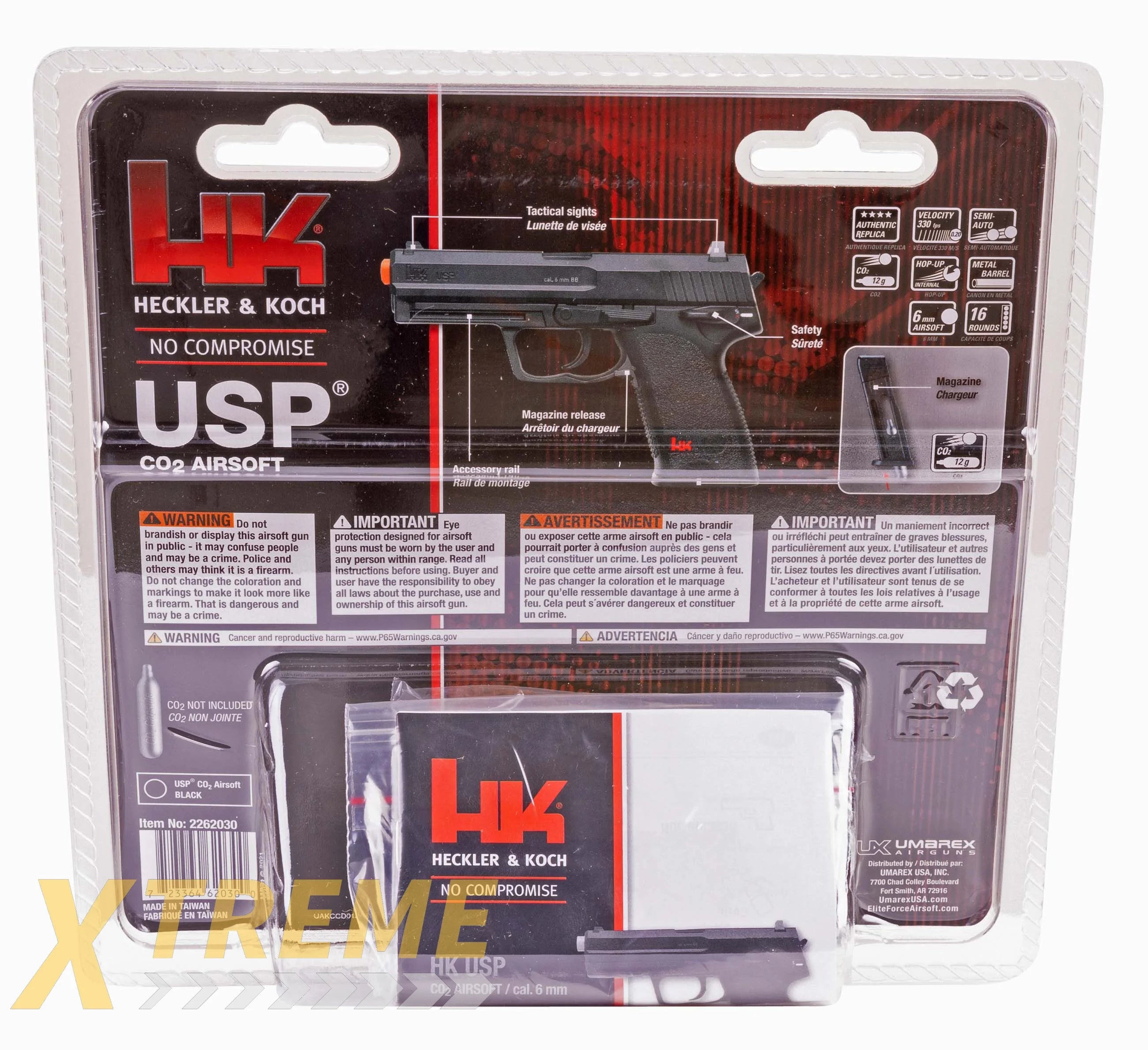 HK USP CO2 AIRSOFT - BLACK - H&K CO2 Air Soft
