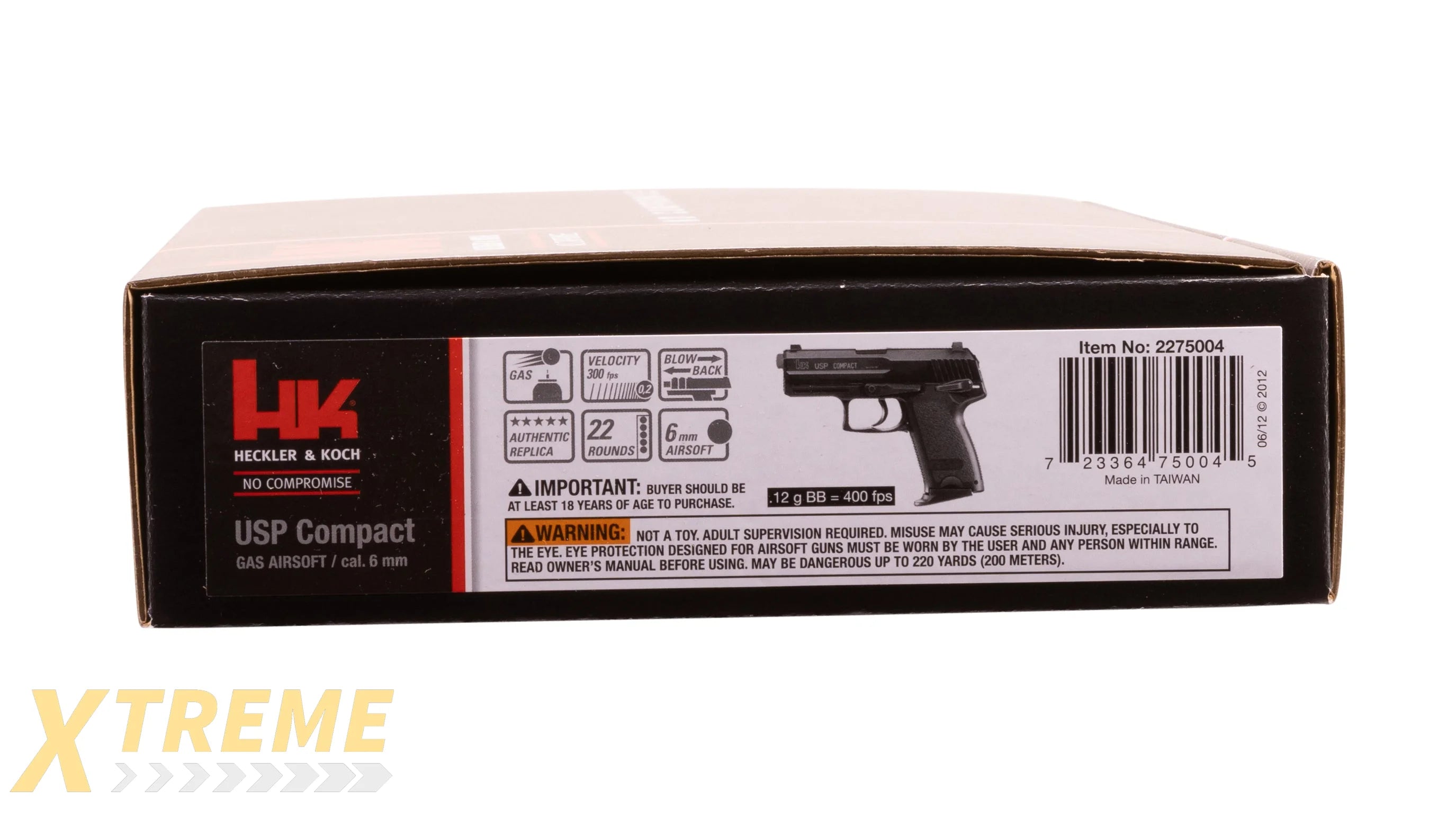 HK USP COMPACT - COMPETITION - BLACK - H&K GAS BLOWBACK - Pistols