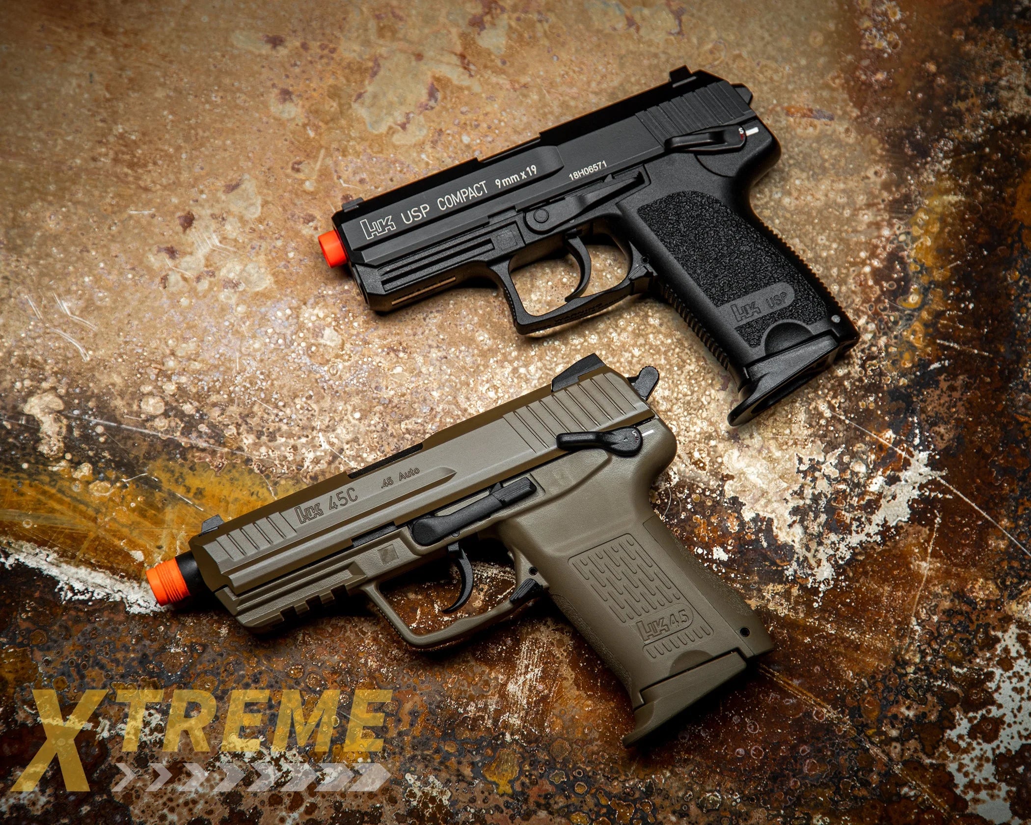 HK USP COMPACT - COMPETITION - BLACK - H&K GAS BLOWBACK - Pistols