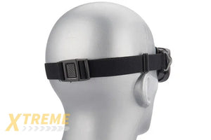 Lancer Tactical Double Layer Airsoft Goggles Smoke Lens Black