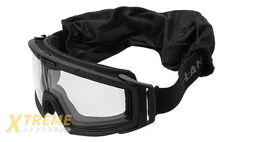 Lancer Tactical Rage Protective Black Airsoft Goggles Black