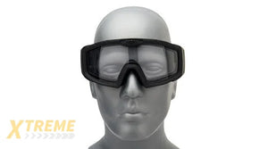 Lancer Tactical Rage Protective Black Airsoft Goggles Smoke Yellow Clear Lens