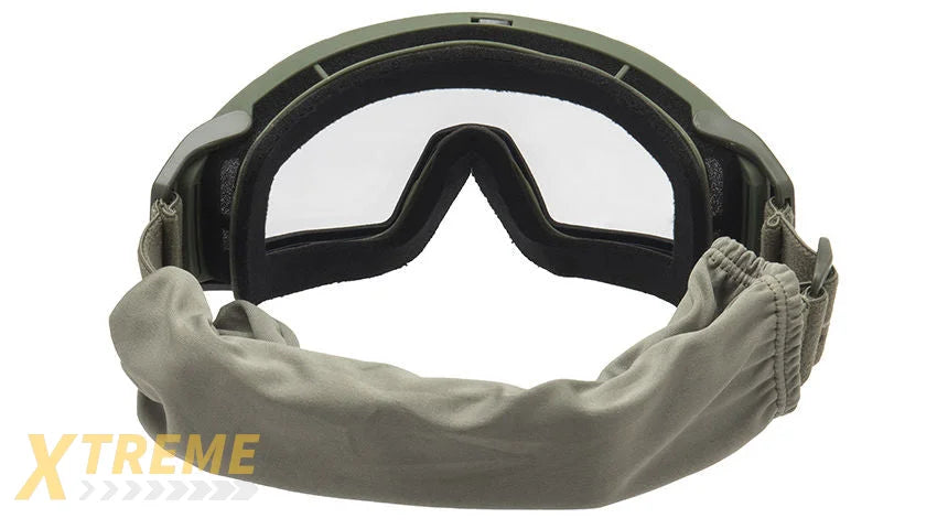 Lancer Tactical Rage Protective Green Airsoft Goggles