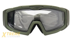 Lancer Tactical Rage Protective Green Airsoft Goggles Smoke Yellow Clear Lens