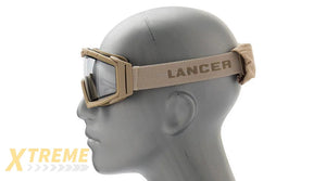Lancer Tactical Rage Protective Tan Airsoft Goggles