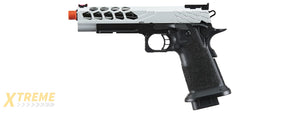 Lancer Tactical Stryk Hi-Capa 5.1 Gas Blowback Airsoft Pistol (Color: Black & Silver)