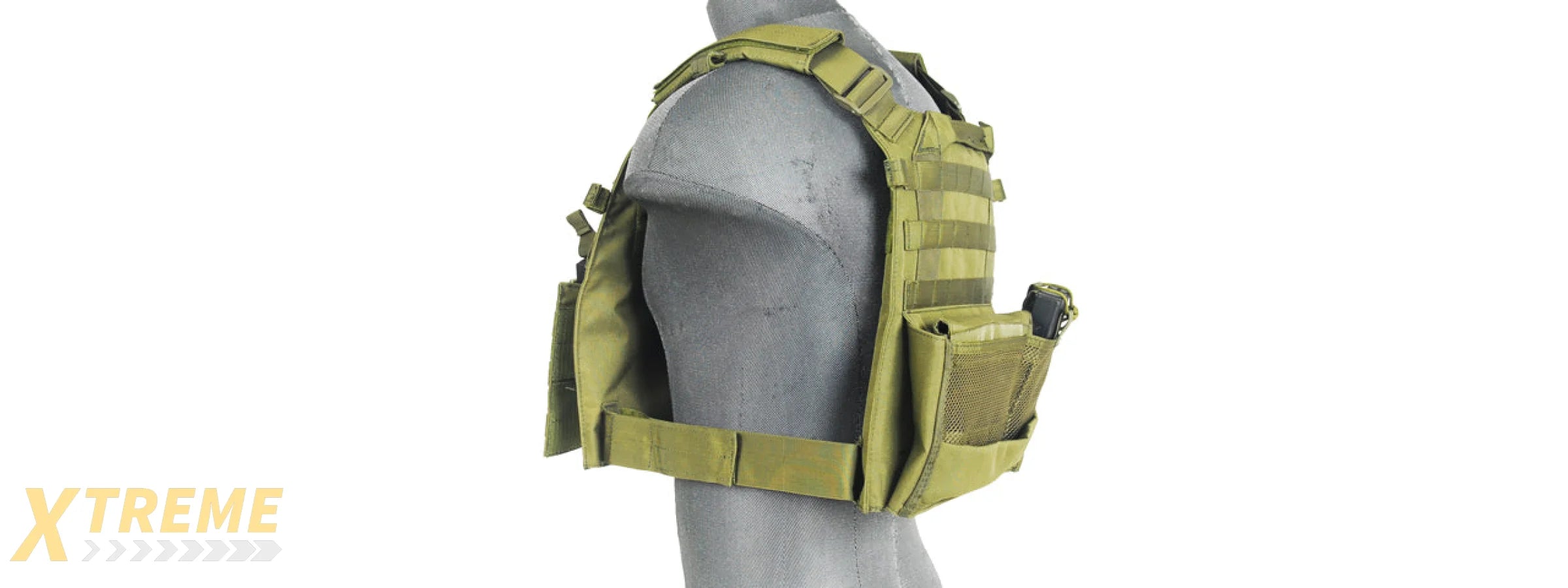 1000D Nylon Airsoft Molle Tactical Vest (OD Green)