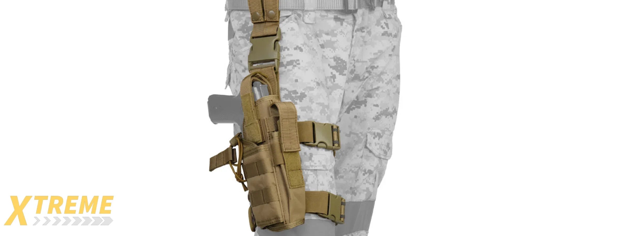 CA-322TN 1000D NYLON TORNADO DROP LEG HOLSTER (TAN)