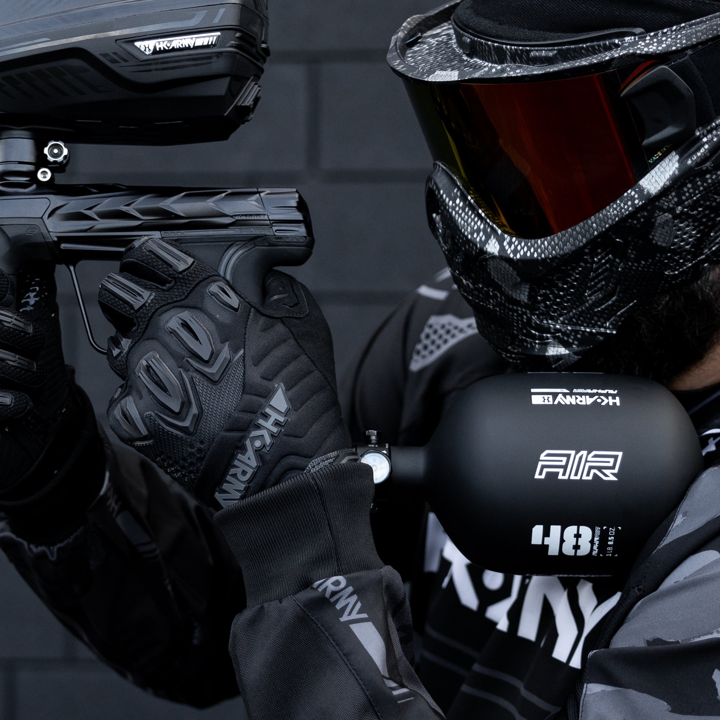 Alpha Air® - 48ci/4500psi HP8 Air System - Shadow - XTREME Airsoft Superstore