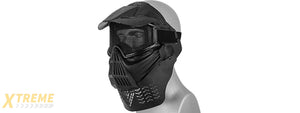 2604B FACE MASK (BLACK) w/MESH EYE PROTECTION