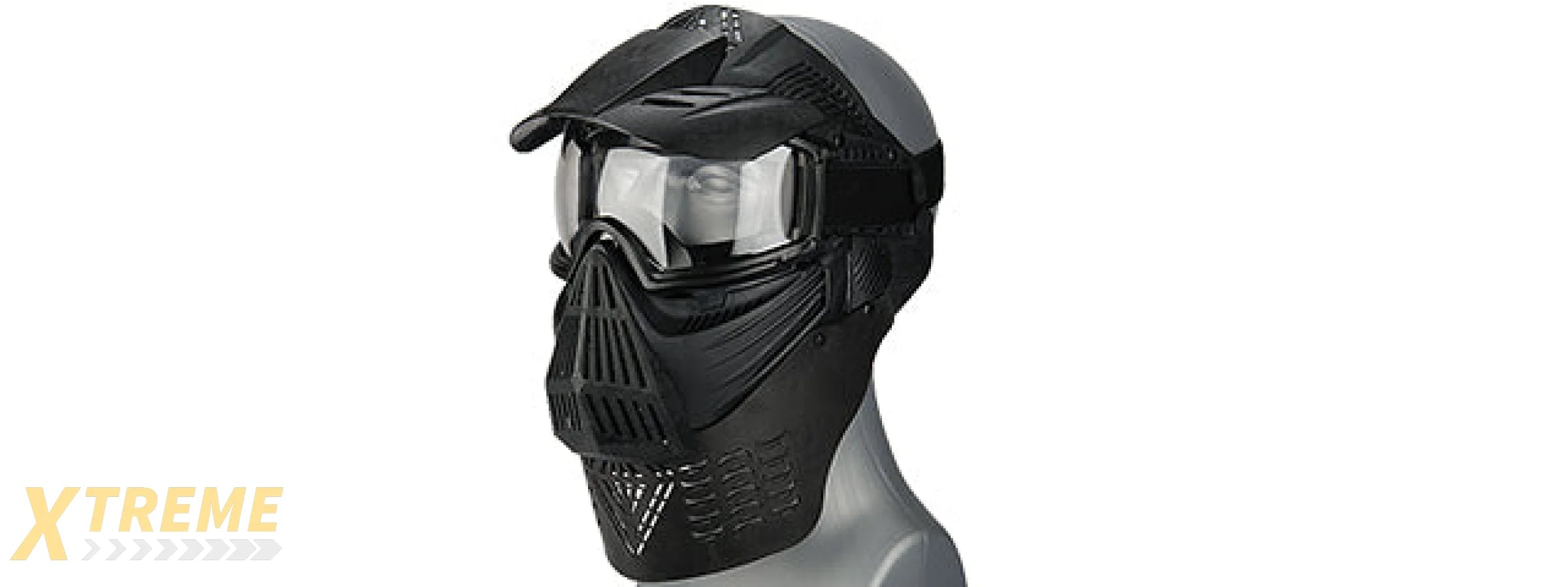 2604BG FACE MASK (BLACK) w/GOGGLE EYE PROTECTION