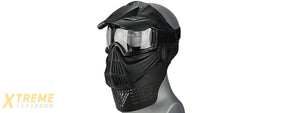 2604BG FACE MASK (BLACK) w/GOGGLE EYE PROTECTION