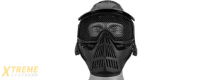 2608 FULL MASK w/MESH EYE PROTECTION & VISOR (BLACK)