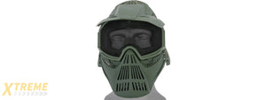 2608G FULL MASK w/MESH EYE PROTECTION & VISOR (OD GREEN)