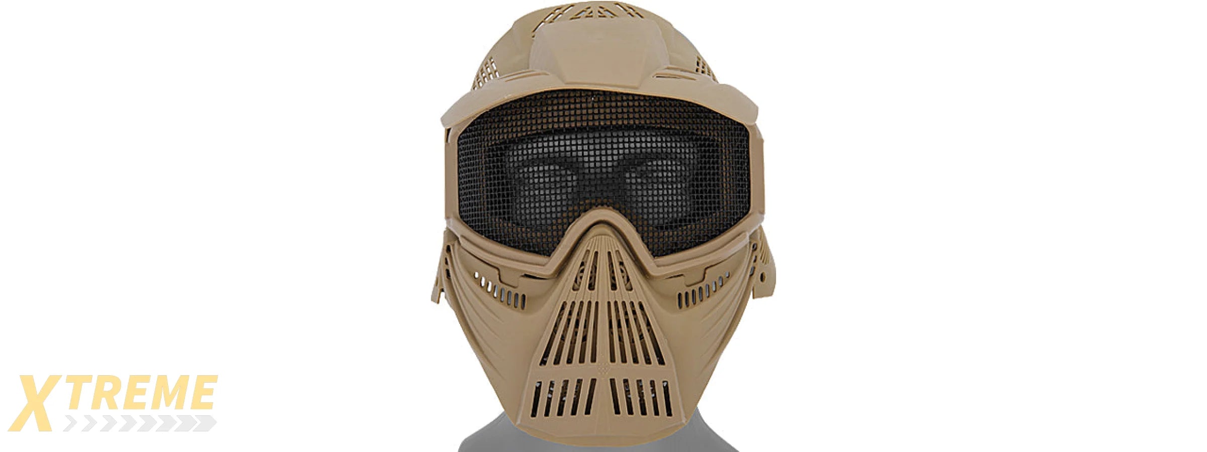 2608T FULL MASK w/MESH EYE PROTECTION & VISOR (TAN)