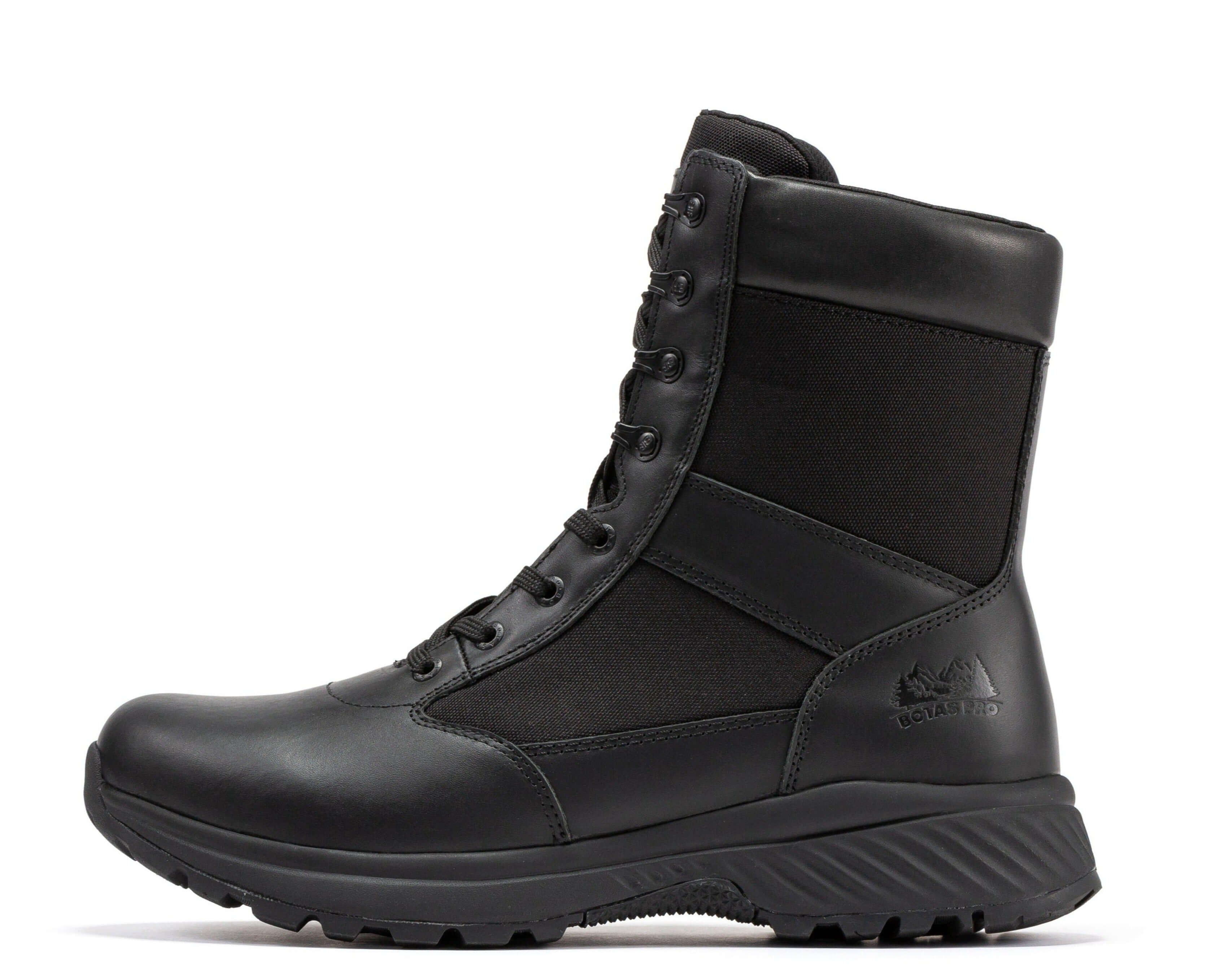Botas Pro Black Men's 8 inch Side Zipper Military Tactical Boots BP703