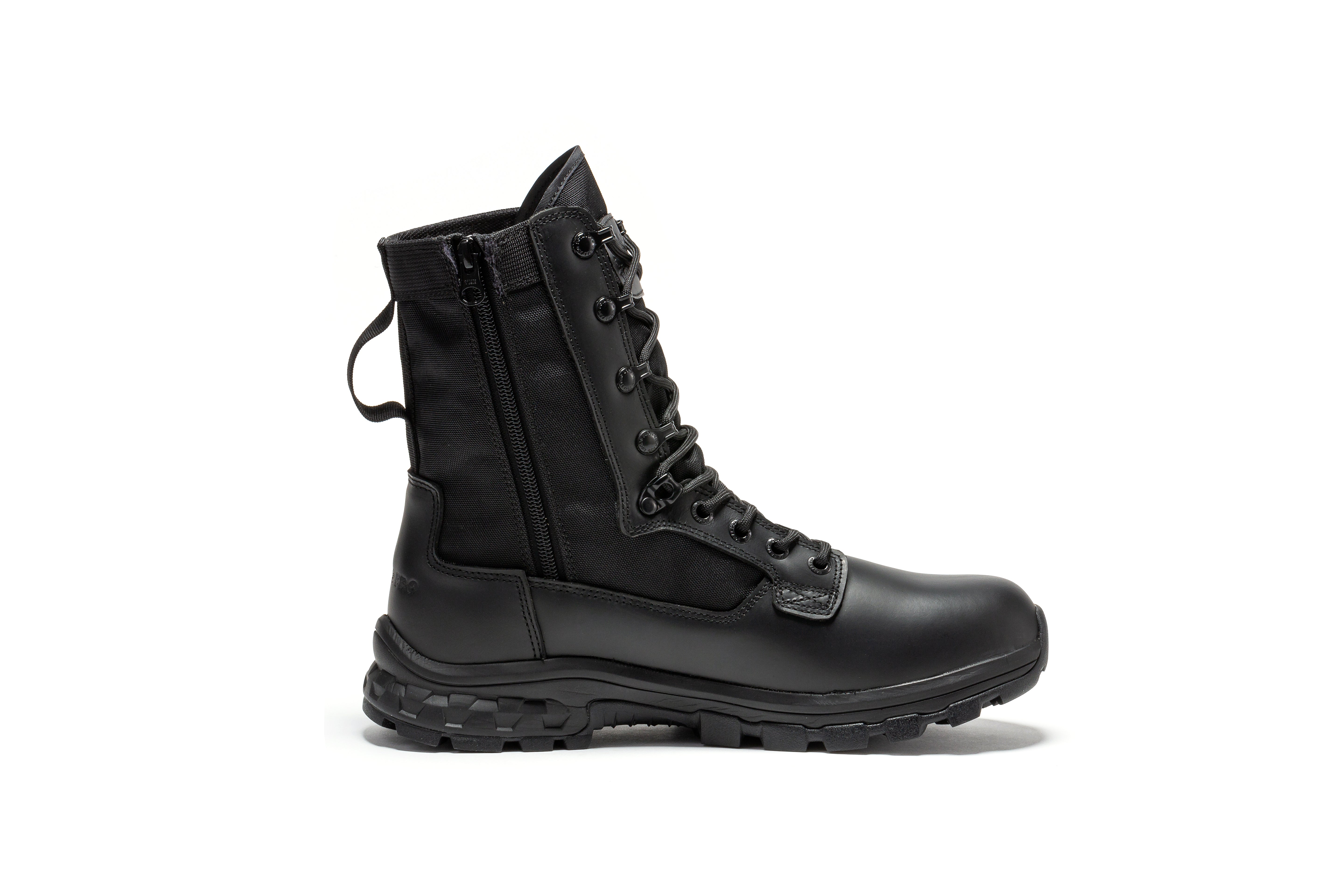 Botas Pro Black Men's 8 inch Side Zipper Military Tactical Boots BP401BK