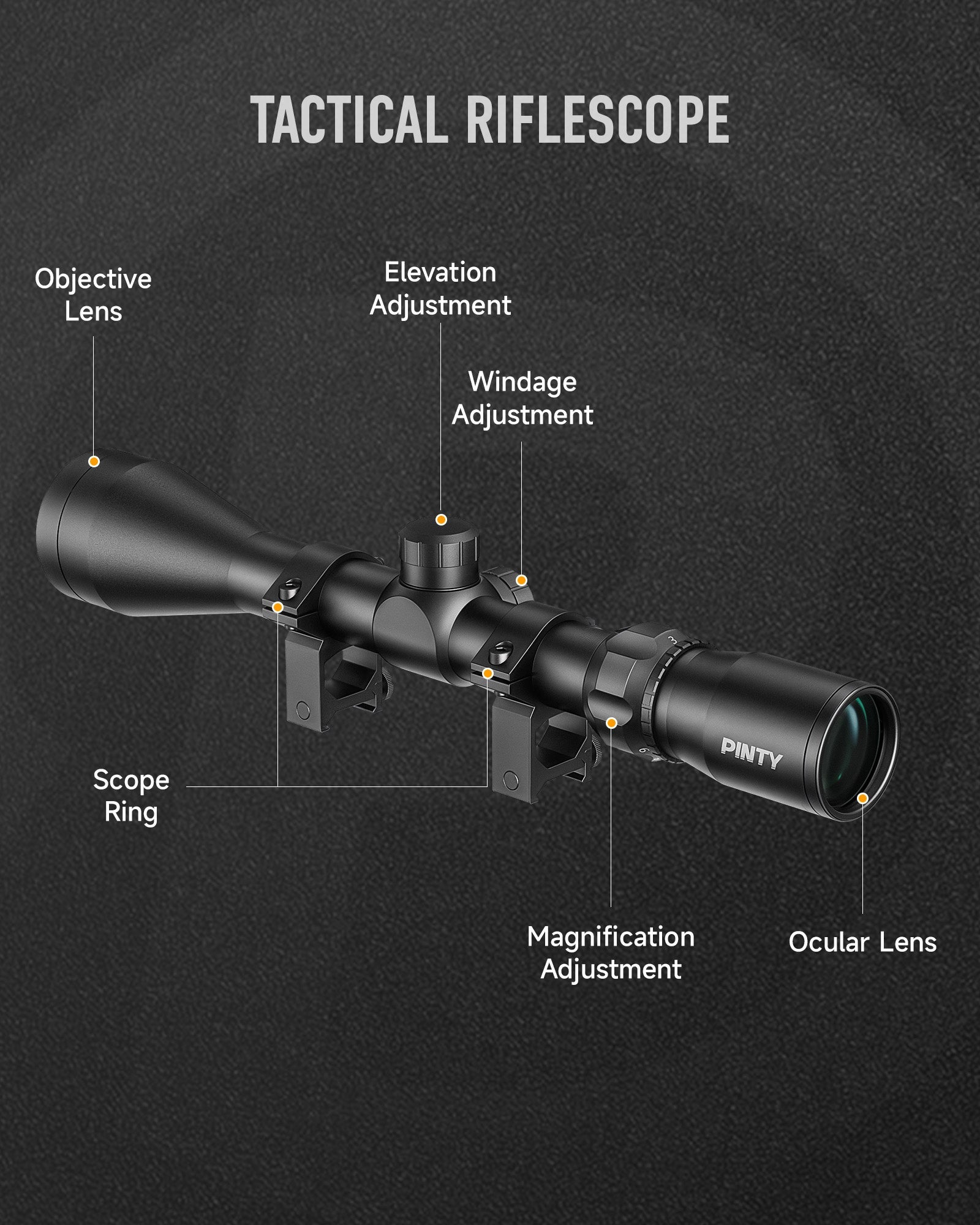 Pinty Nova 3-9x40 SFP Rifle Scope