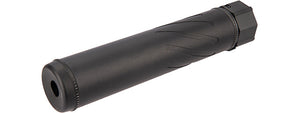 5KU SOCOM556AR QD Airsoft 7.5 Mock Suppressor / Barrel Extension Fluted (BLACK)