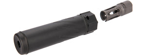 5KU SOCOM556RC QD Airsoft 6 Mock Suppressor / Barrel Extension Smooth (BLACK)