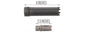 5KU SOCOM556RC Monster QD 6 Mock Suppressor / Barrel Extension Smooth (BLACK)