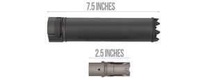 5KU SOCOM556MG Monster QD 7.5 Mock Suppressor / Barrel Extension Smooth (BLACK)