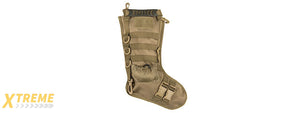 CA-2195T 600D POLYESTER TACTICAL STOCKING MOLLE PANEL (TAN)