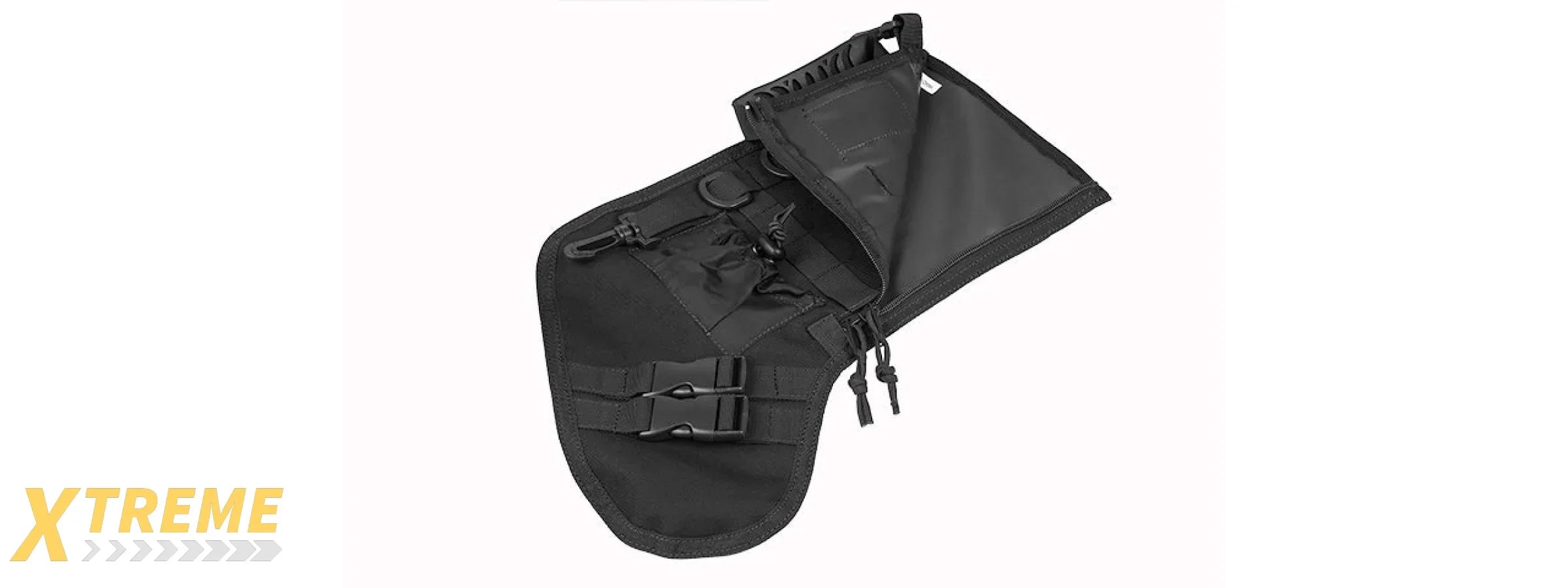 CA-2195B 600D POLYESTER TACTICAL STOCKING MOLLE PANEL (BLACK)