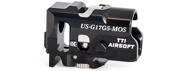 TTI Airsoft Infinity CNC TDC Hop Up Chamber for Umarex SRC G17 Gen5 MOS GBB Pistols - (Black)