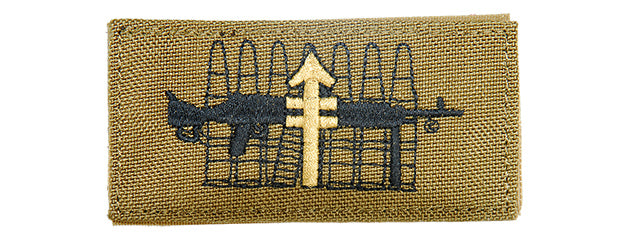AC-138T RETICLE MORALE TARGET HOOK AND LOOP PATCH (TAN)