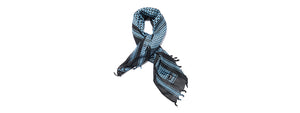 Lancer Tactical Multi-Purpose Shemagh Face Head Wrap - (Blue/Black)